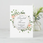 Lente Bloemen Uitnodiging (Staand voorkant)