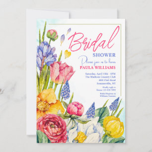 Lente Bloemen Uitnodiging