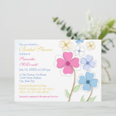 Lente Bloemen - Uitnodiging Bruidsfeest (Staand voorkant)