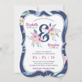 Lente Bloemen Uitnodiging voor het Huwelijk, Boho (Voorkant)