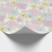 lente bloemen verpakkings papier (Hoek)