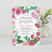 Lente Bloemen | VRIJGEZELLENFEEST | Uitnodiging (Staand voorkant)