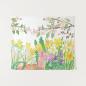 Lente Bloemen Wandkleed (Voorkant (horizontaal))