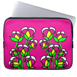 Lente Bloemen Whimsical 41 Laptop Sleeve