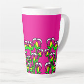 Lente Bloemen Whimsisch 41 Latte Mok (Rechterhoek)