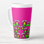 Lente Bloemen Whimsisch 41 Latte Mok (Linkerhoek)