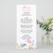Lente bloemen wildflower menu (Staand voorkant)
