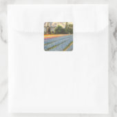 Lente Bloemen Windmolen Vierkante Sticker (Tas)