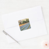 Lente Bloemen Windmolen Vierkante Sticker (Envelop)