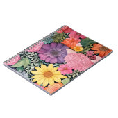 Lente bloemenachtergrond. notitieboek (Linkerzijde)