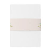 Lente bloemenblos | Bruiloft buikband Uitnodigingen Wikkel (Achterkant Voorbeeld)