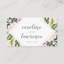 Lente bloemenblos | Bruiloft Flat Escort Kaart Plaatskaartje