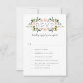 Lente bloemenblos | Bruiloft RSVP Humor Opties (Voorkant)