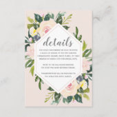 Lente bloemenblos | Huwelijksdetails Bijlage (Voorkant)