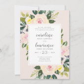 Lente bloemenblos | Huwelijksuitnodiging Kaart (Voorkant)