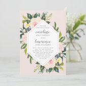 Lente bloemenblos | Huwelijksuitnodiging Kaart (Staand voorkant)