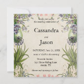  lente bloemenbruiloft kaart (Voorkant)