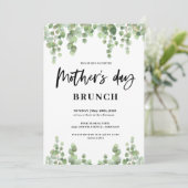 Lente bloemenbrunch Moederdag Kaart (Staand voorkant)