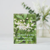Lente bloemenfeest briefkaart (Staand voorkant)