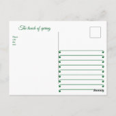 Lente bloemenfeest briefkaart (Achterkant)