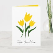 Lente bloemenge kaart voor mama (Voorkant)