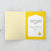 Lente bloemenge kaart voor mama (Binnen)