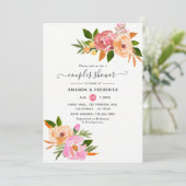 Lente Bloemenkoppel Shower Kaart (Staand voorkant)