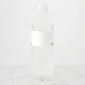 Lente bloemenmeisje doopfeest met wilde bloemen waterfles etiket (Achterkant)