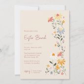 lente bloemenpaasbrunch kaart (Voorkant)