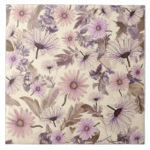 lente bloemenpatroon tegeltje (Voorkant)