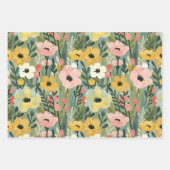  lente bloemenperzik Waterverf decoupage Inpakpapier Vel (Voorkant 3)