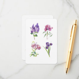 Lente Bloemenschildering in Waterverf – Botanische Informatiekaartje