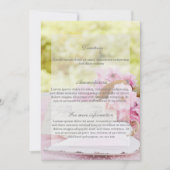 Lente bloemenslwerper bruiloft Richting Kaart (Voorkant)