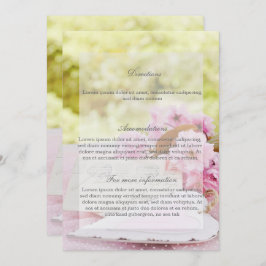 Lente  bloemenslwerper bruiloft Richting Kaart