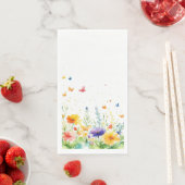 Lente Bloementuin Vlinder Gast Handdoek Servet (Insitu)