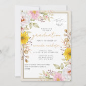 Lente Bloemige Afstudeer Uitnodiging (Voorkant)