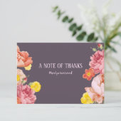 Lente Bloemige Dankbetuiging Kaart (Staand voorkant)