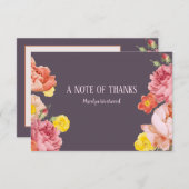 Lente Bloemige Dankbetuiging Kaart (Voorkant / Achterkant)