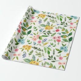 Lente Bloemige Inpakpapier