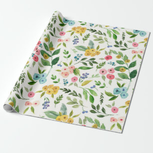 Lente Bloemige Inpakpapier