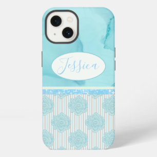 Lente bloemige multi blauwe ontwerp iPhone 13 hoesje