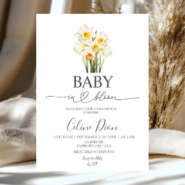 Lente Bloemige Narcis Baby in Bloei Kaart