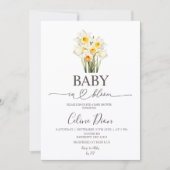 Lente Bloemige Narcis Baby in Bloei Kaart (Voorkant)