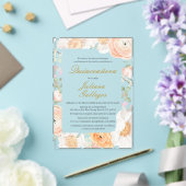 Lente bloemige Quinceanera uitnodiging (Insitu (Huwelijk))