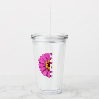Lente Bloemige Tumbler | Lente Acryl Tumbler Drinkbeker