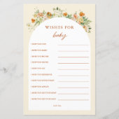 Lente Bloemige Wensen Voor Baby Shower (Voorkant)