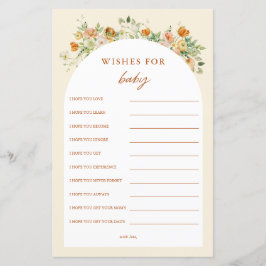 Lente Bloemige Wensen Voor Baby Shower