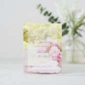 Lente  bloemlenslentter BEWAREN DE DATUM Aankondigingskaart (Staand voorkant)