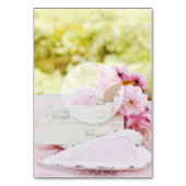Lente bloemliefde bruiloft kaart (Achterkant)