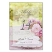 Lente bloemliefde bruiloft kaart (Voorkant)